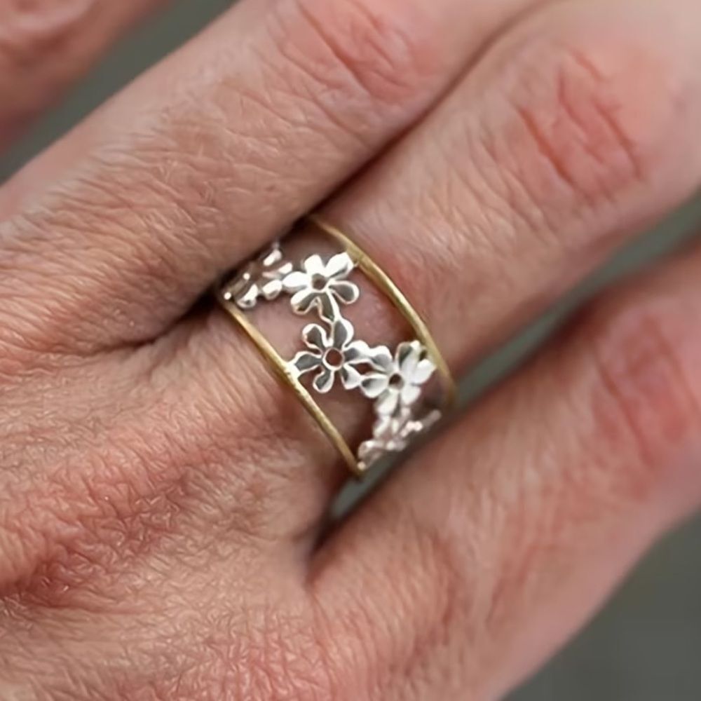 Boho flower Ring #2357 - Picture 3 of 6